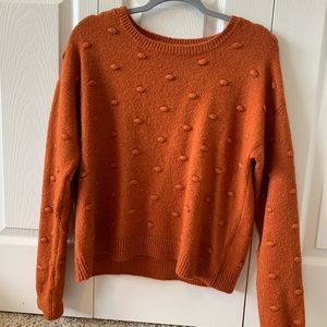 burnt orange sweater